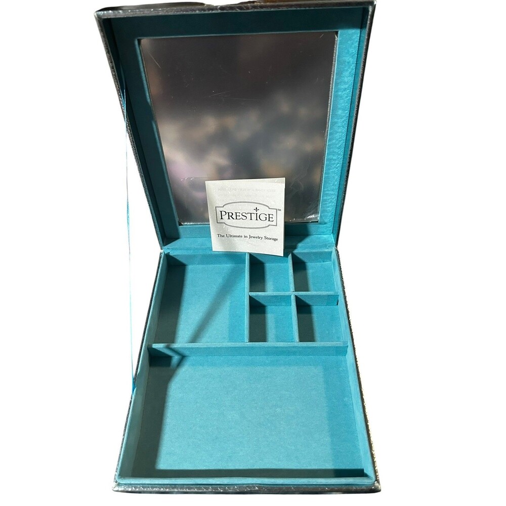NWOT  PRESTIGE JEWELRY BOX Turquoise Organizer
